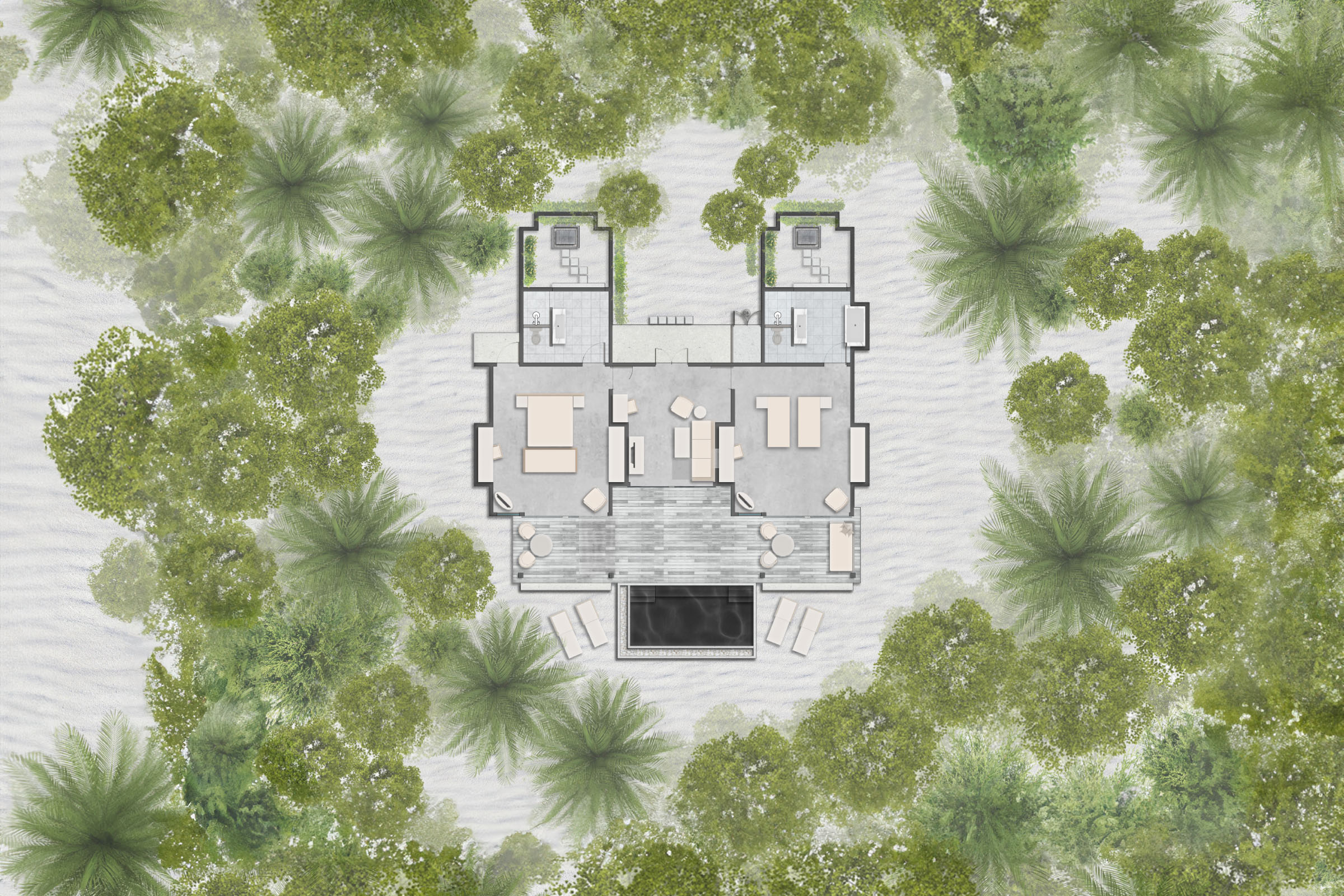 Two-Bedroom Pool Beach Villa photo 3
